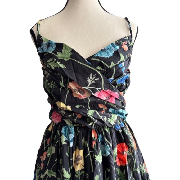 H&M GORGEOUS LONG FLORAL DESIGN COTTON DRESS, SZ.L - Picture 7 of 9